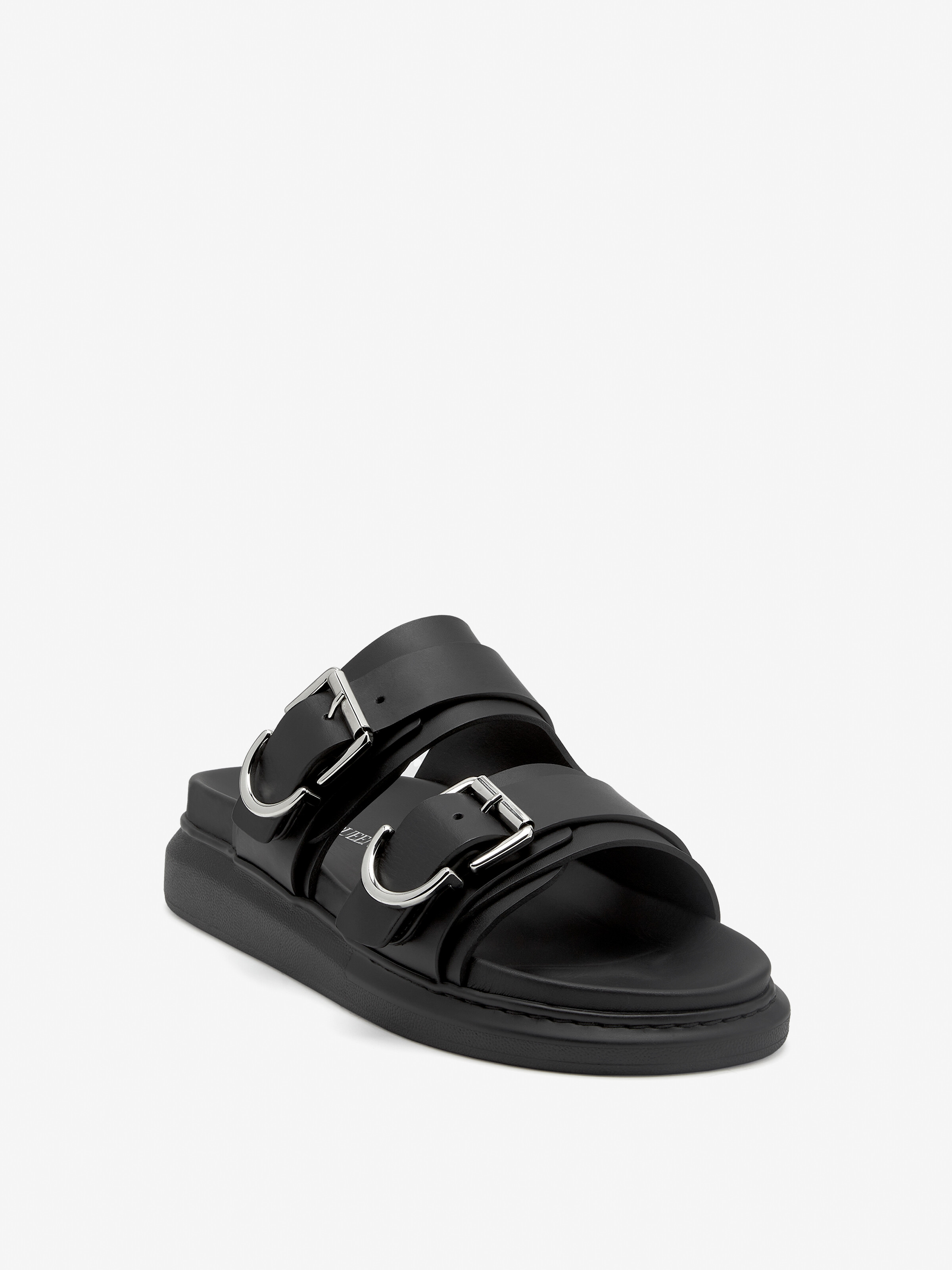 Hybrid Slide in Black/Silver | Alexander McQueen US