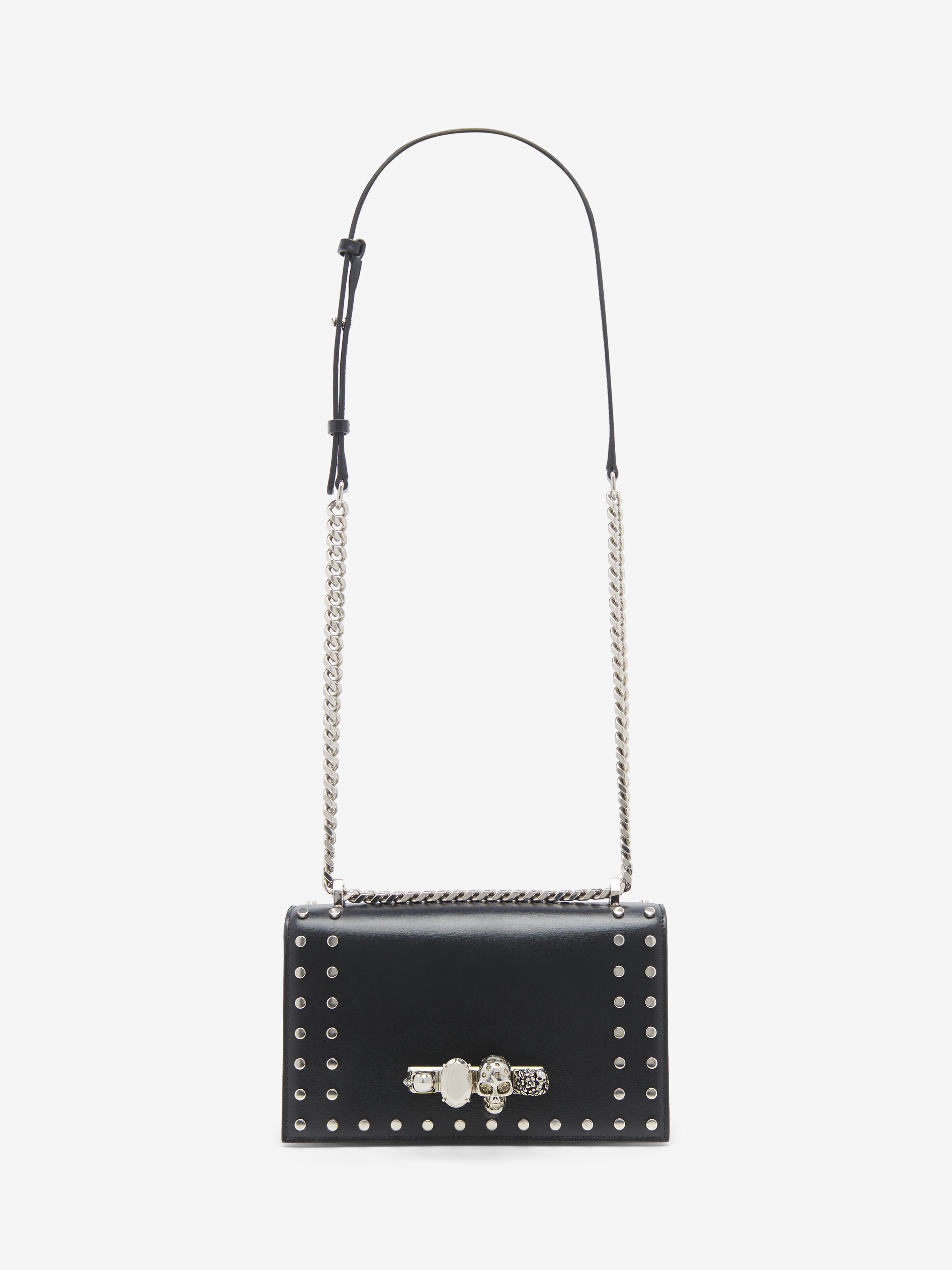 Stud-embellished Jewelled Satchel