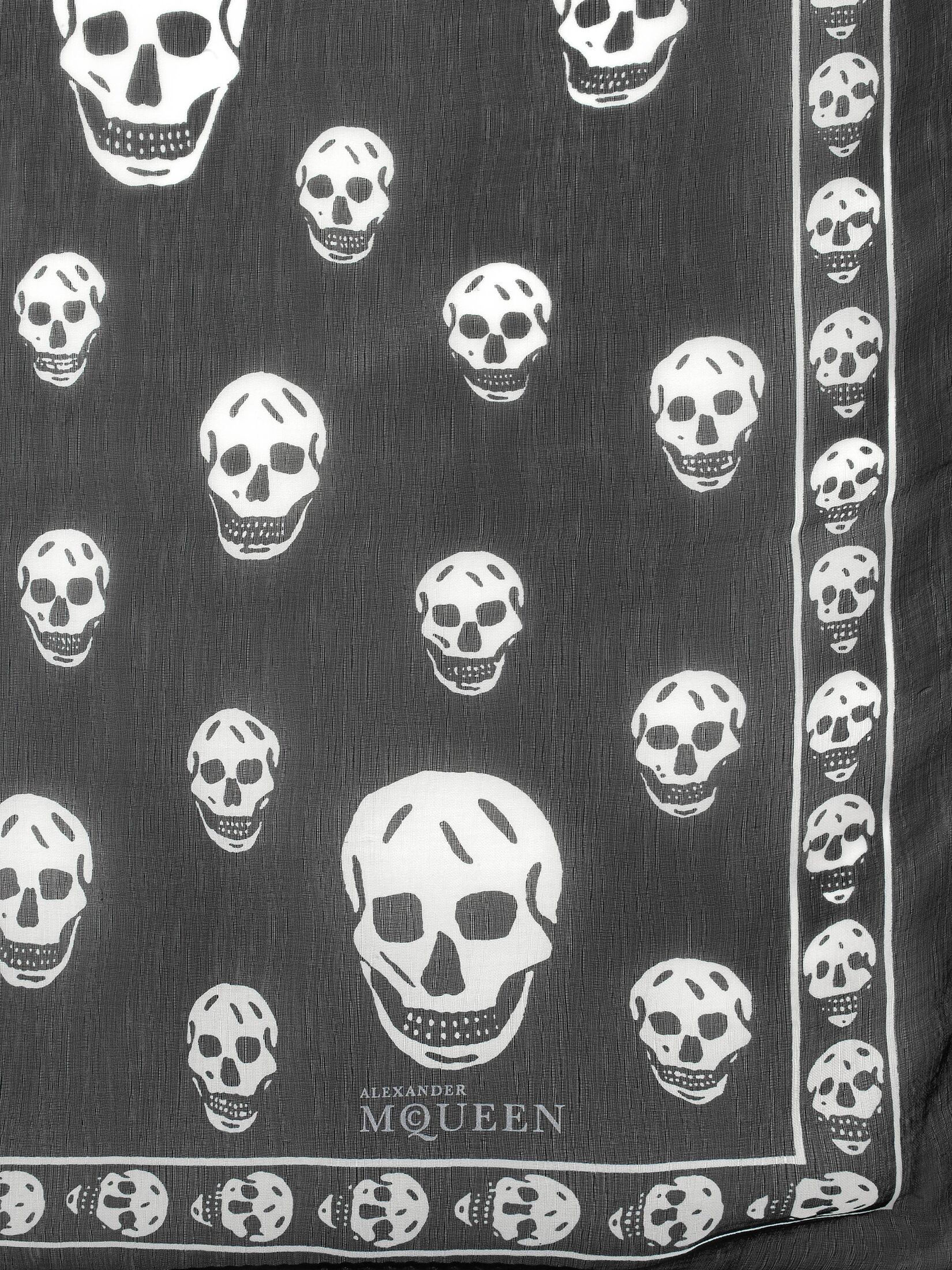 Foulard Skull Classico in Misto Seta