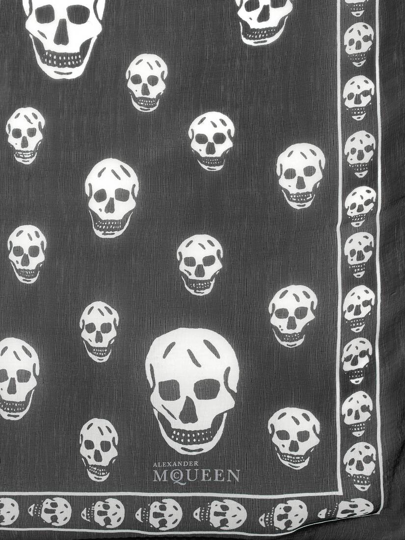 Foulard Skull Classico in Misto Seta