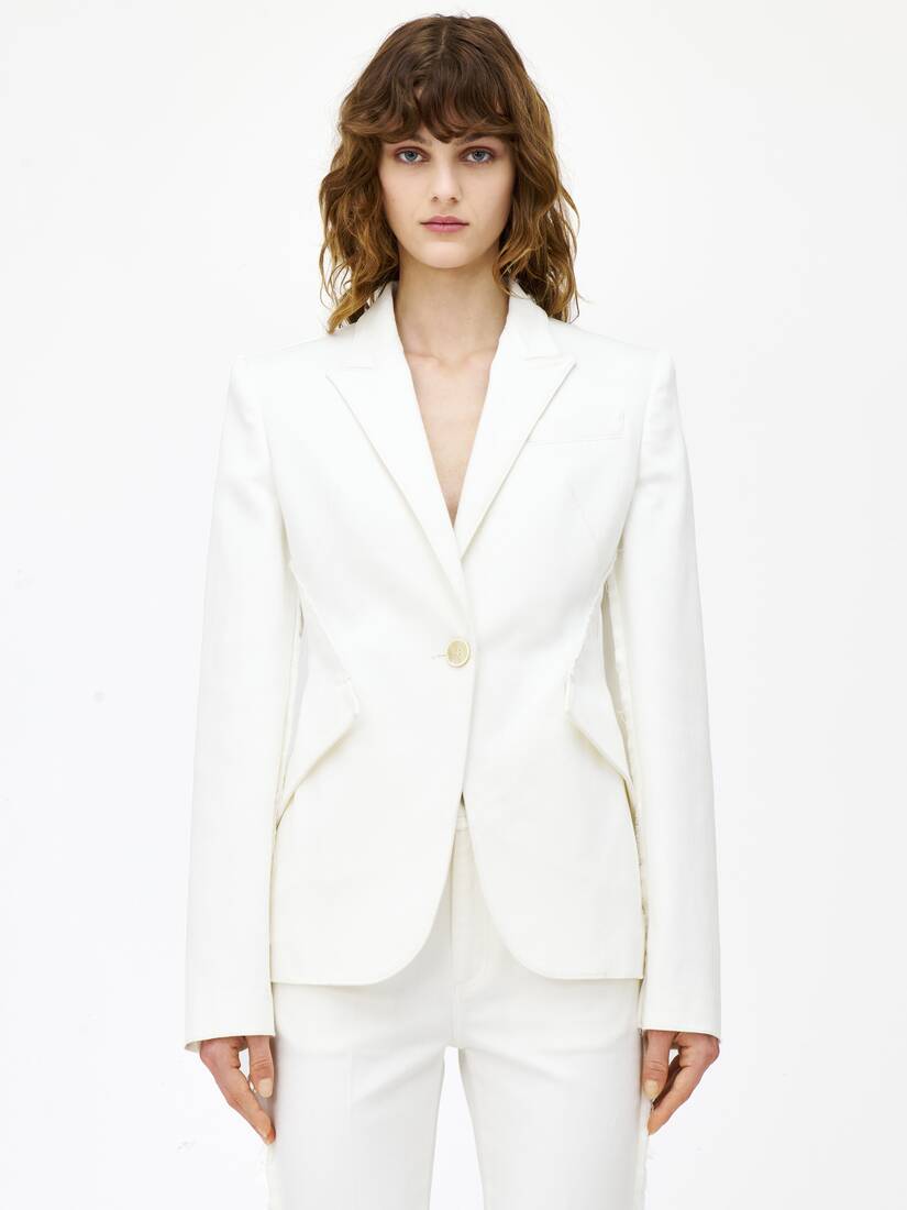 Veste en Denim, À Boutonnage Simple | Alexander McQueen - image 5