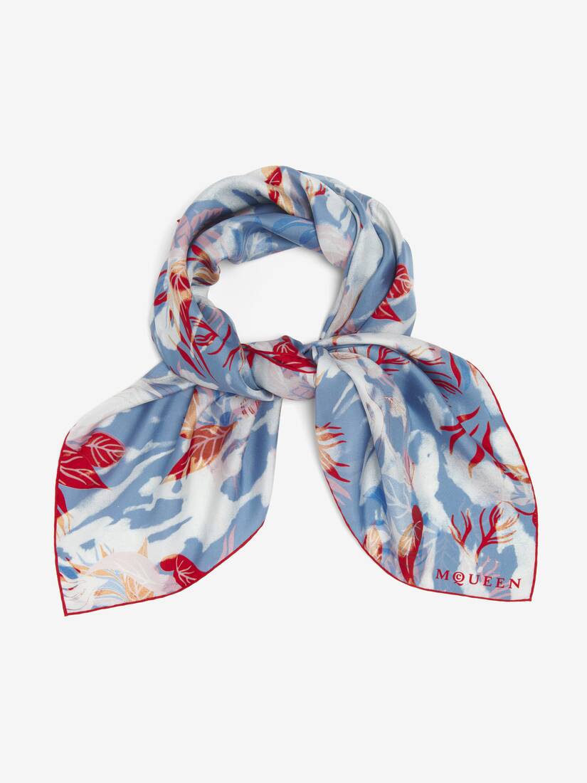 Foulard mit Blumenmotiv