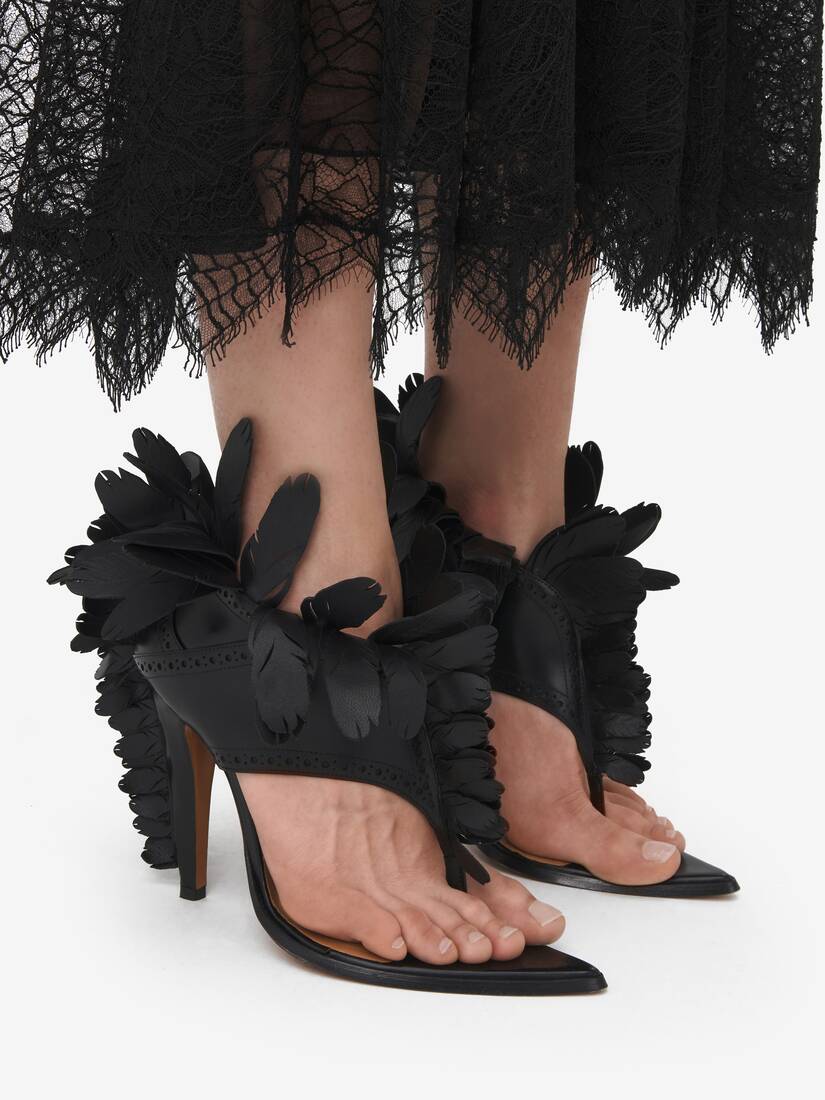 Feathered Sandal