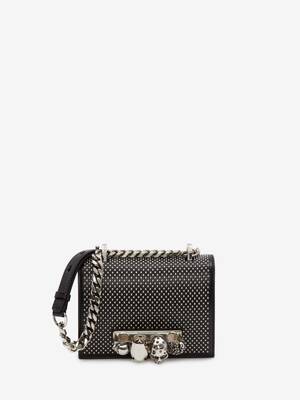 Donna Borse da Borsette e borse satchel da Borsa micro jewelled satchelAlexander McQueen in Pelle di colore Nero 