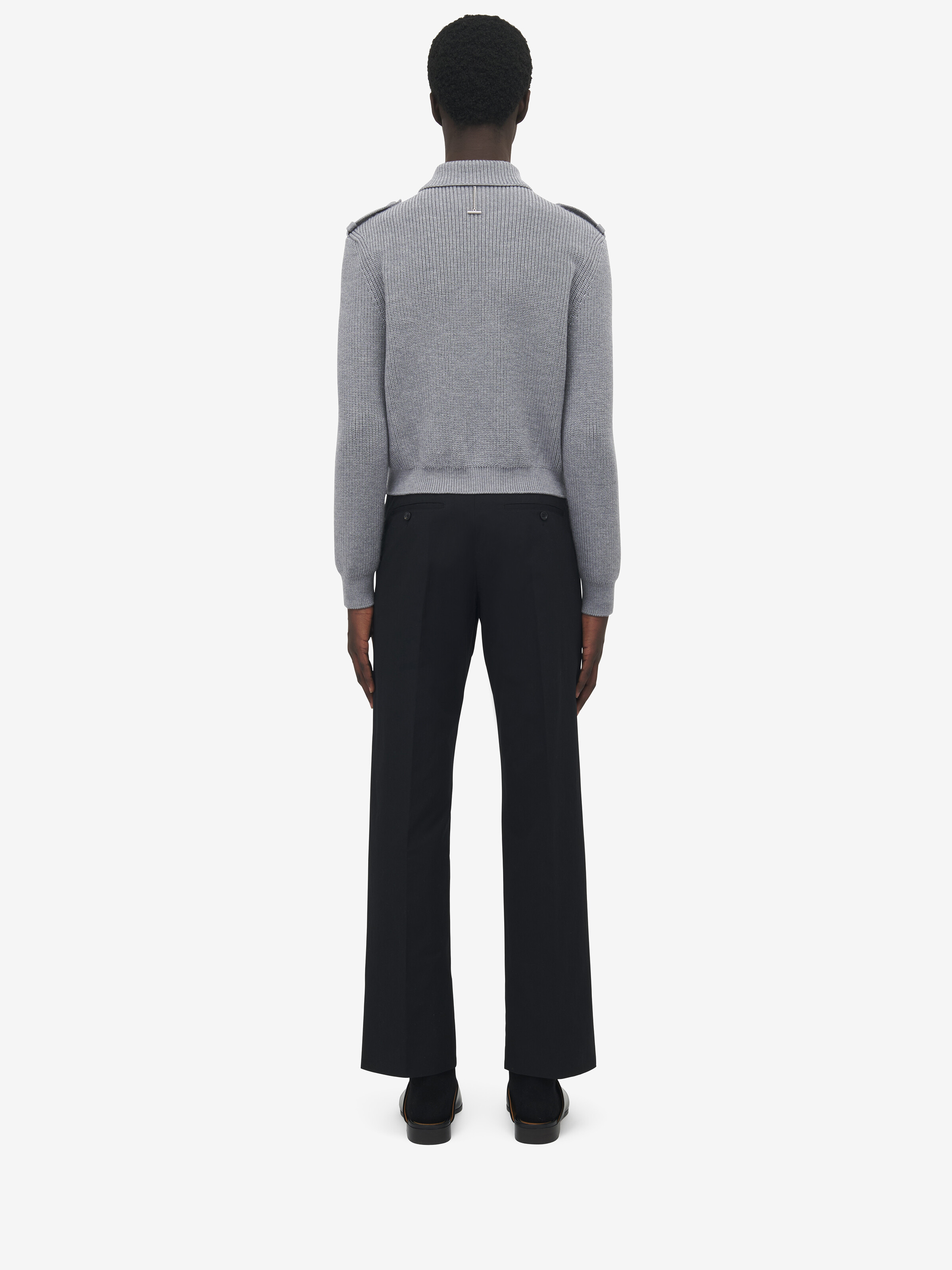 Cardigan Militaire, en maille