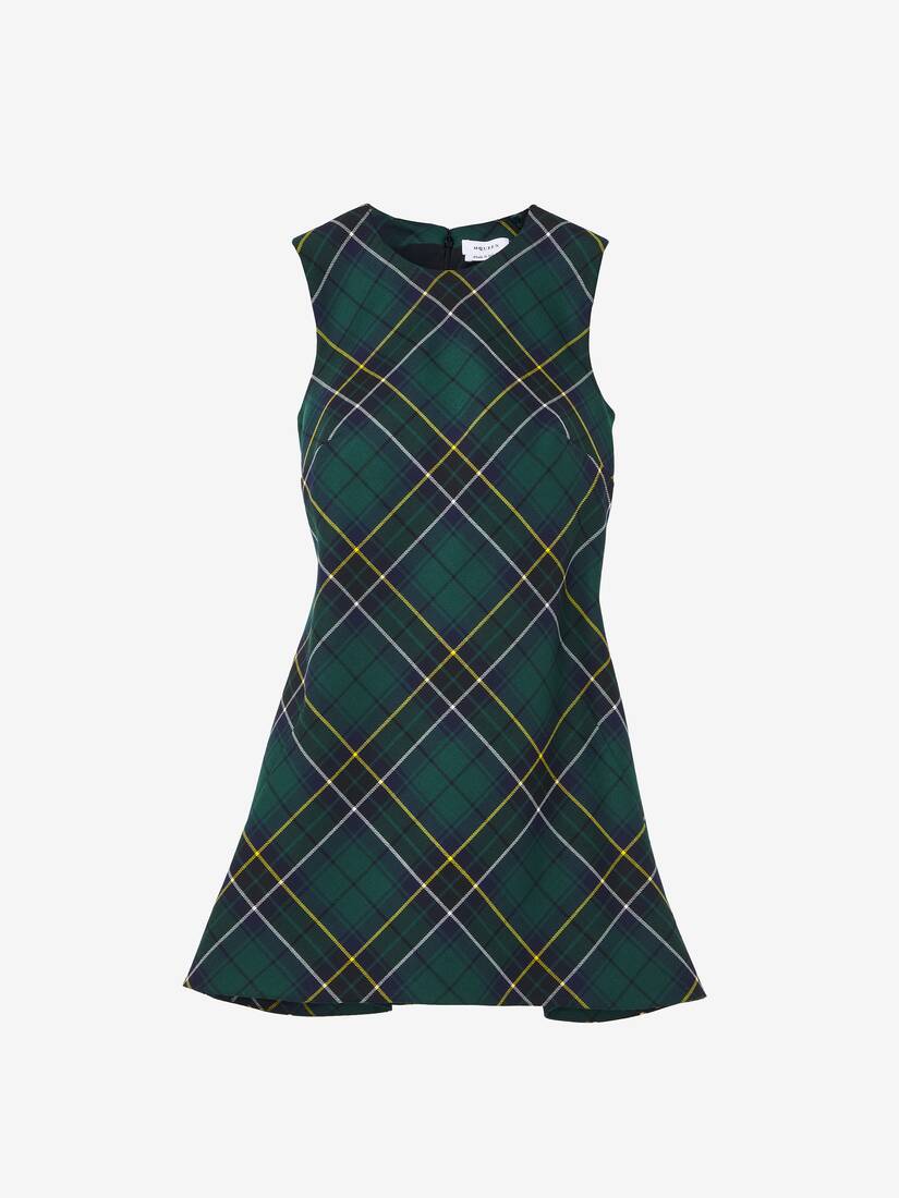 Wool Tartan Mini Dress