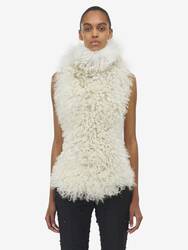 Shearling Sleeveless Top