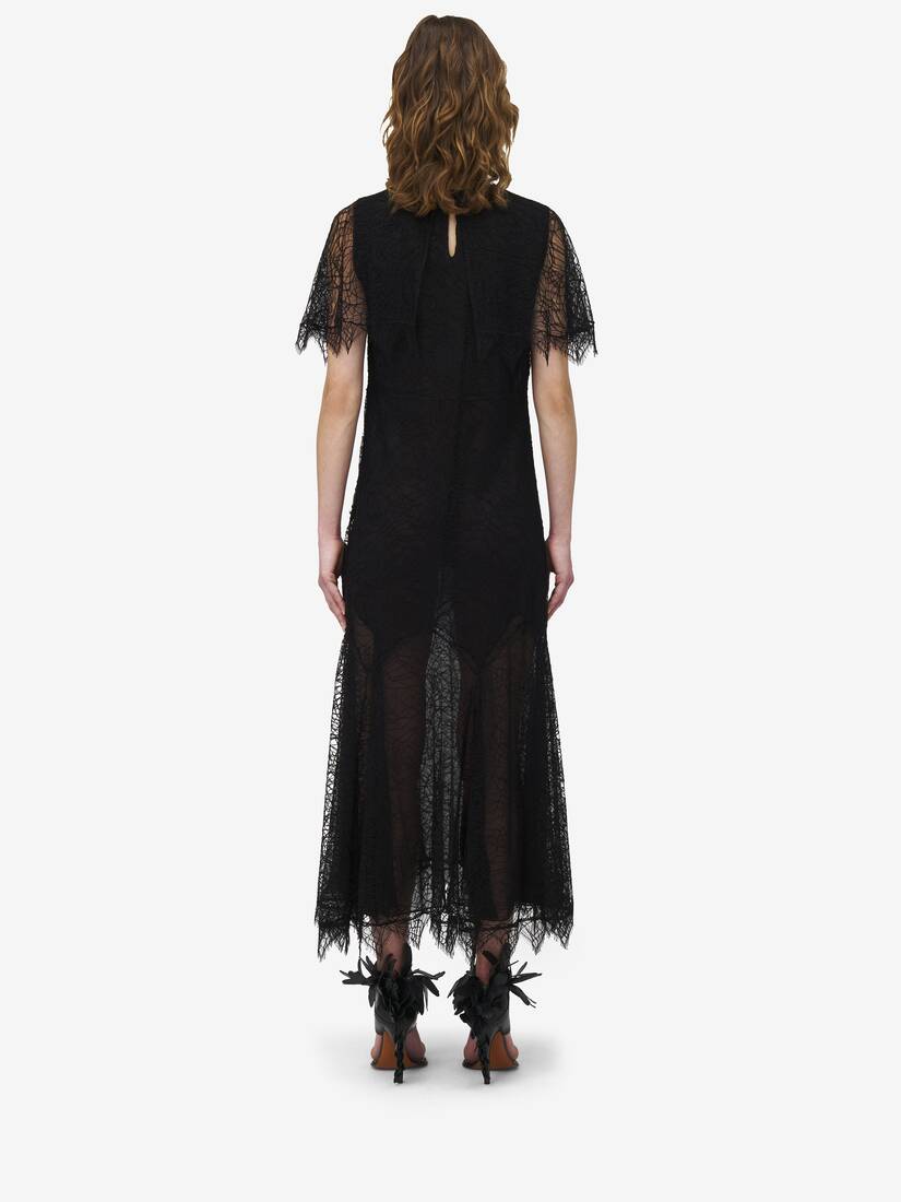 Cobweb Lace Midi Dress