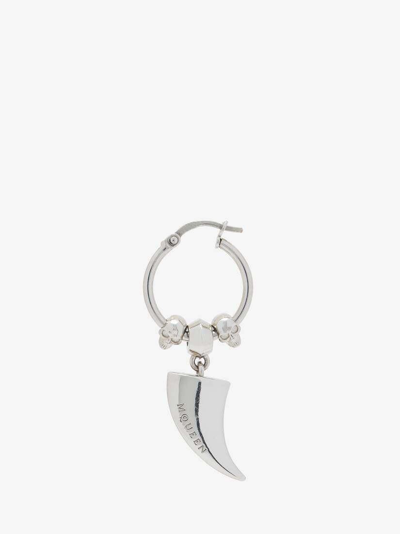 Tiger Claw Hoop Earring