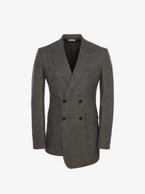 Veste en flanelle de laine motif Prince de Galles