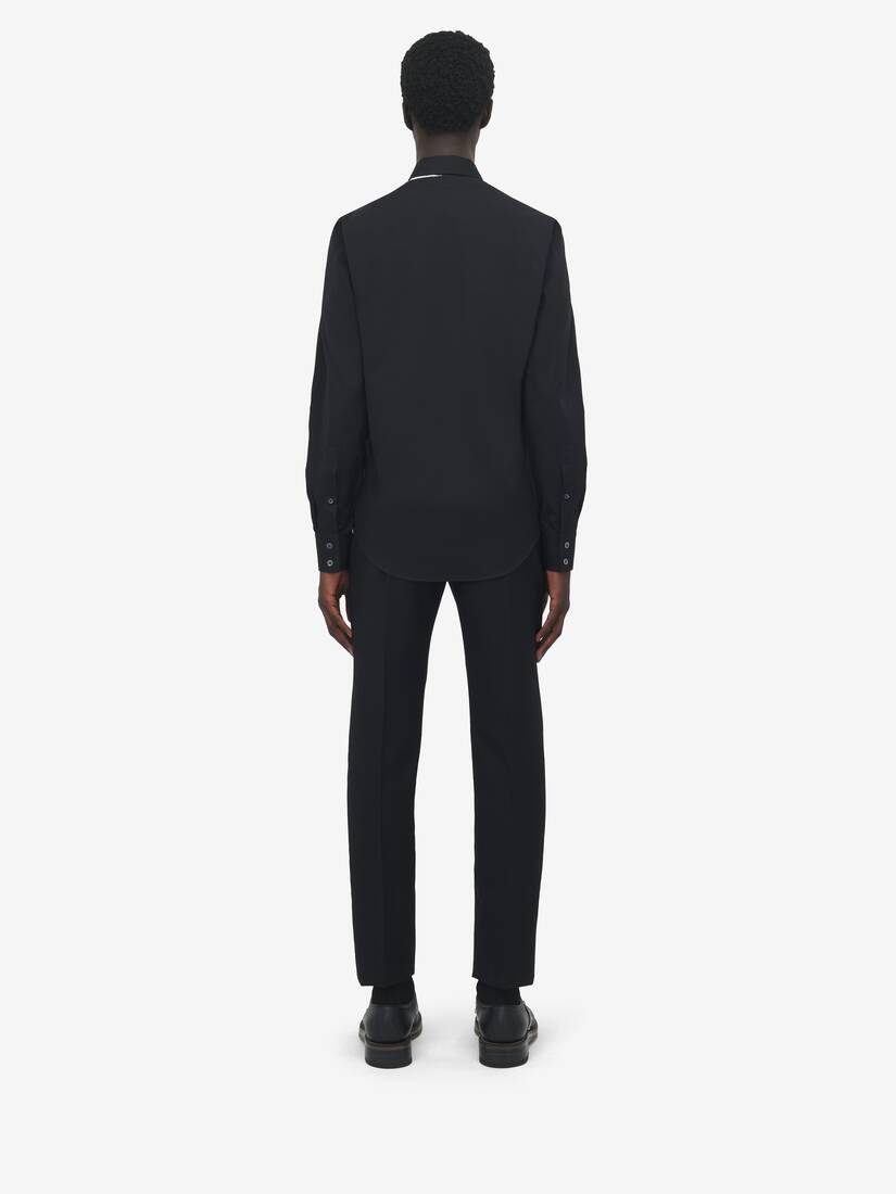 Raw Edge Canvas Harness Shirt