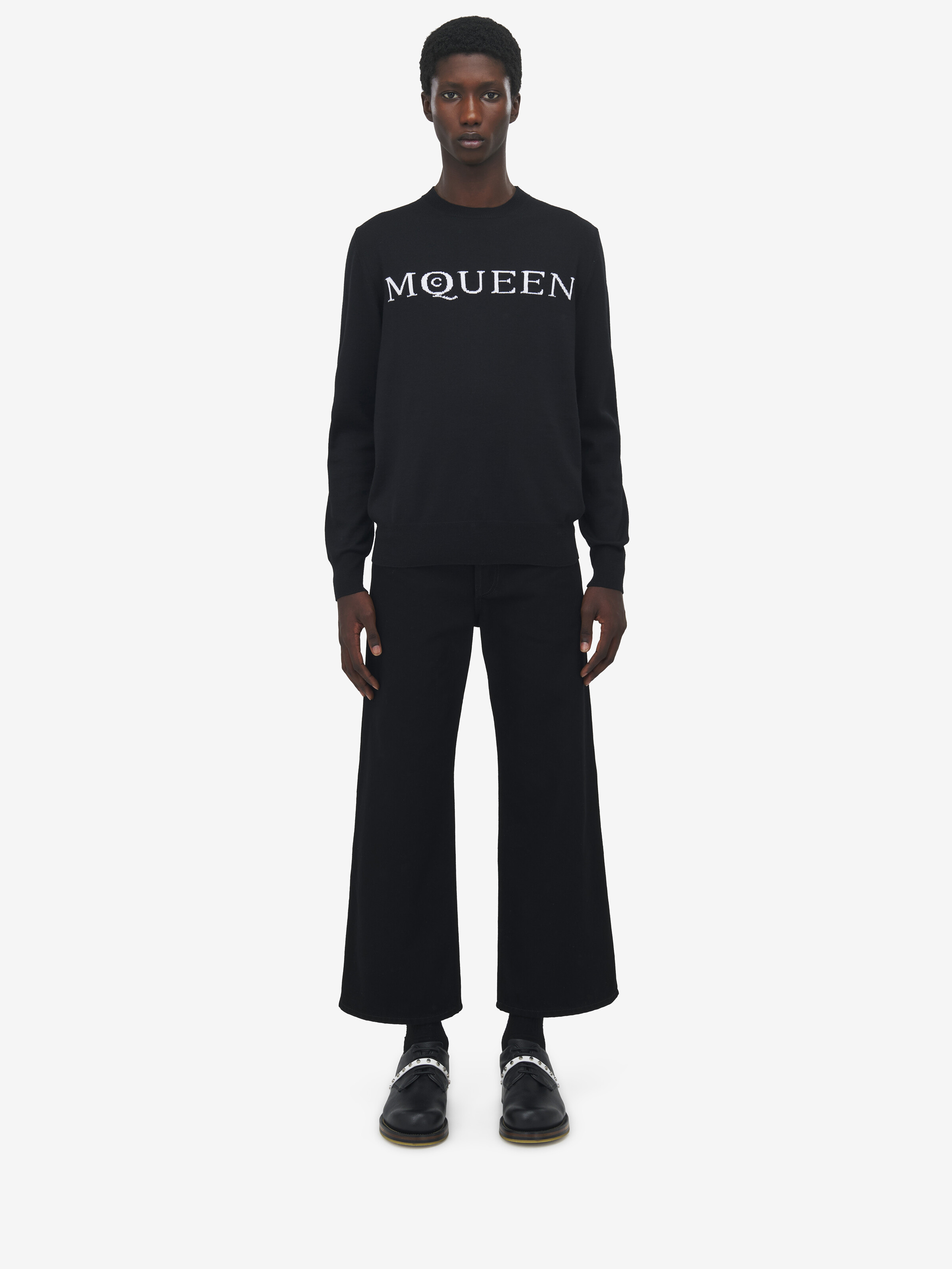 Merino Wool McQueen Logo Jumper