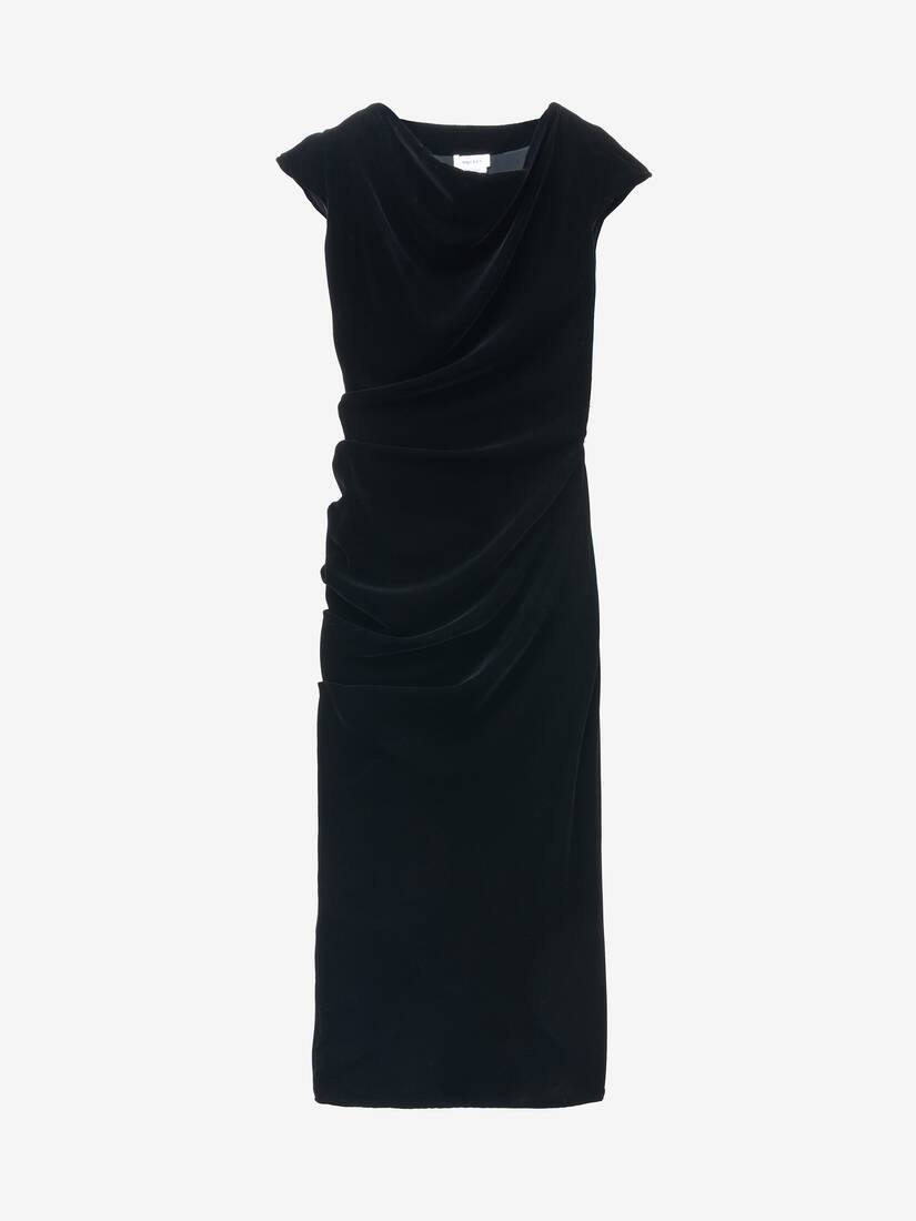 Asymmetric Draped Dress