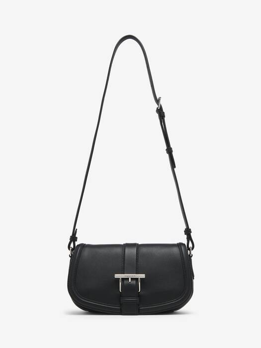 ALEXANDER MCQUEEN マックイン ヘンタント ショルタハック Women's T-Bar Satchel in Black | Alexander McQueen US