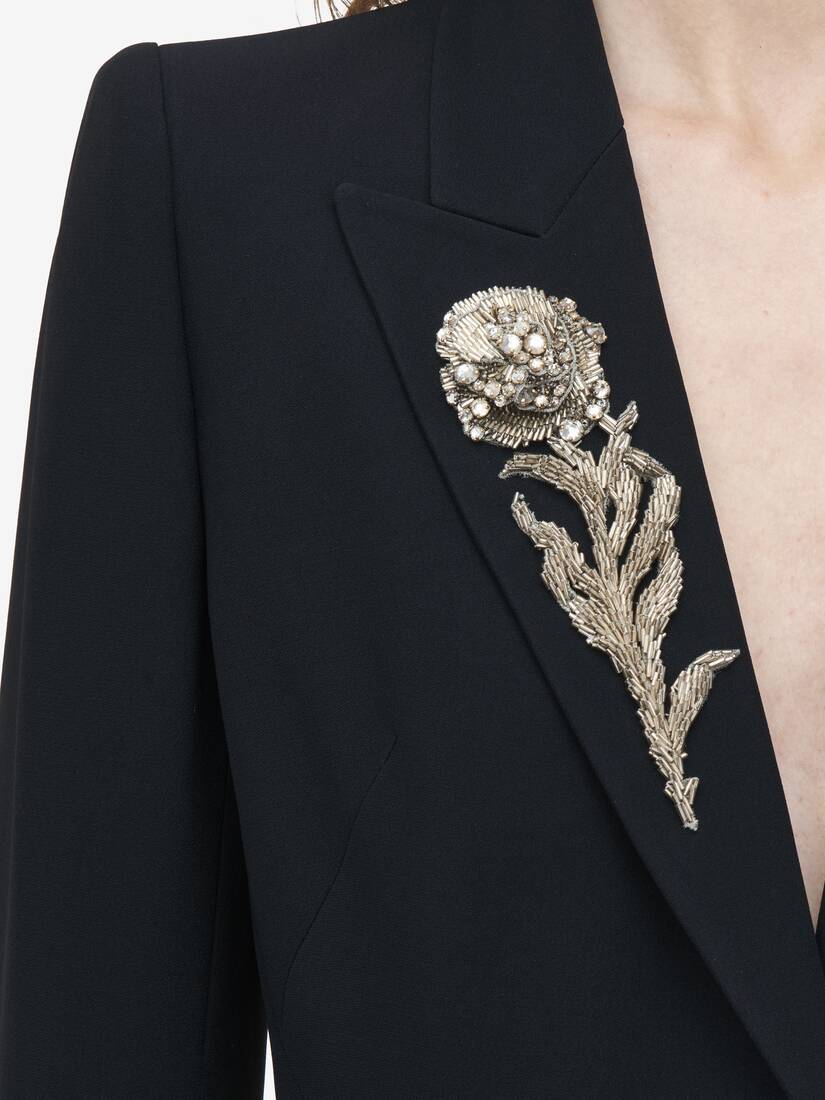 Peak Shoulder Embellished Jacket