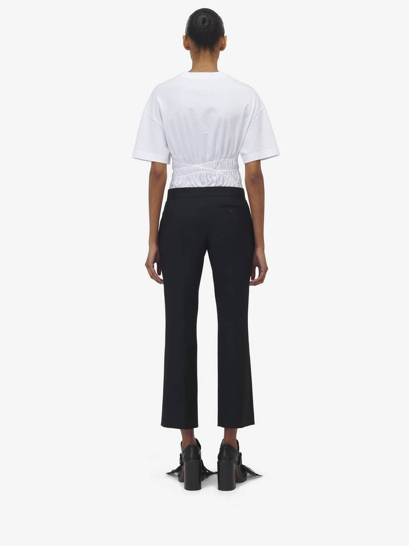 Cropped Tailored Trousers