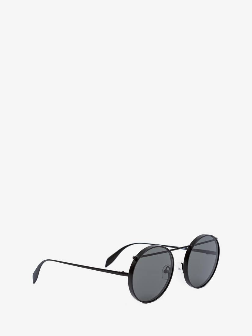 alexander mcqueen round metal sunglasses