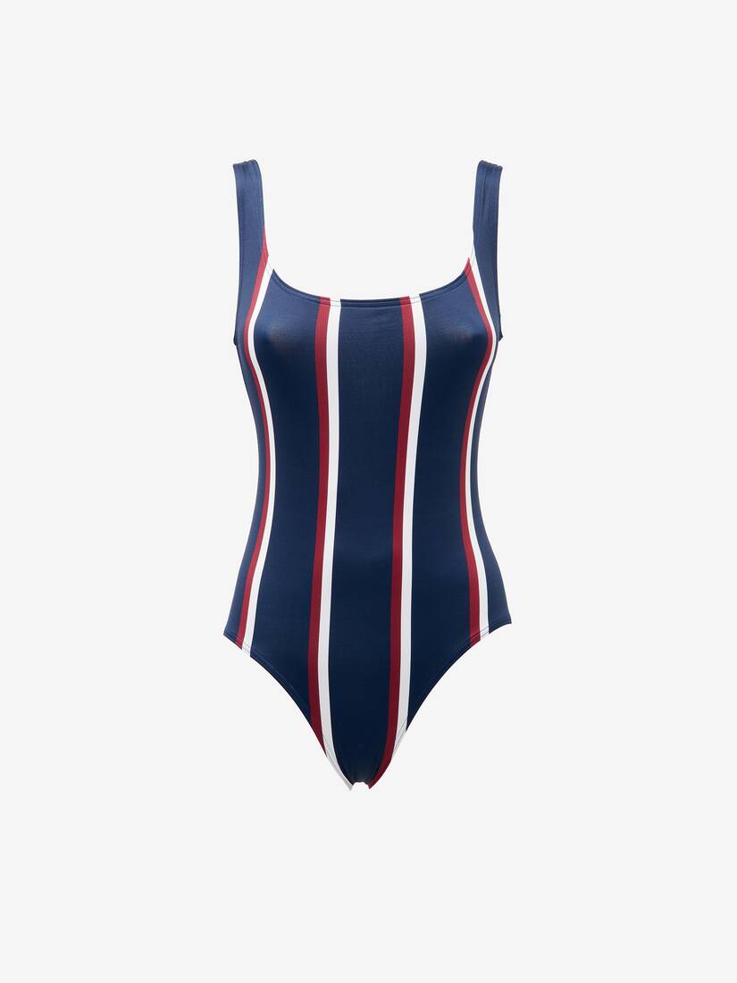 College Stripe Swimsuit