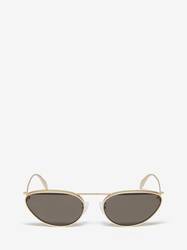 Front Piercing Cat-eye Sunglasses