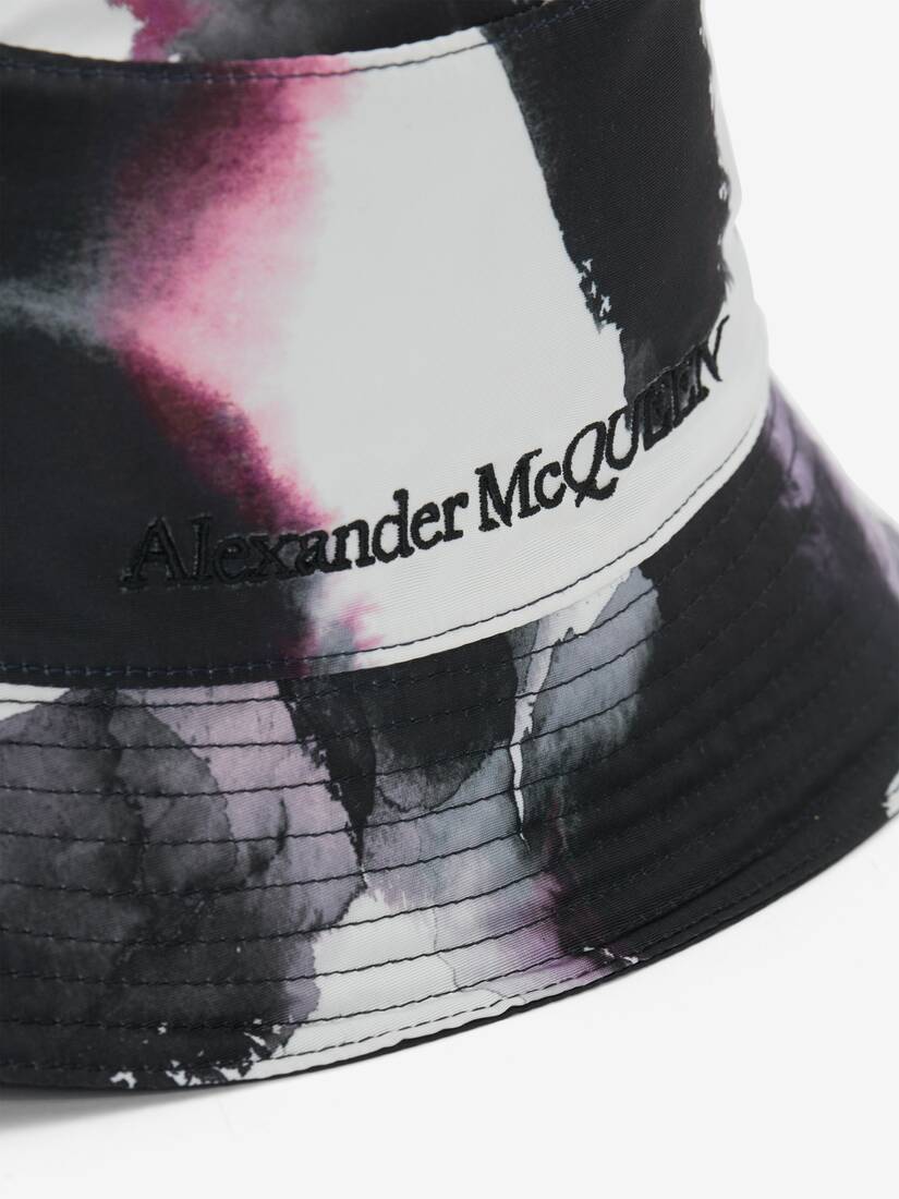 Cappello Da Pescatore Reversibile Watercolour Graffiti Con Logo Seal