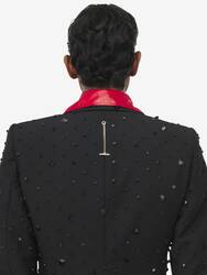 Shattered Jet Stone Embroidered Single-breasted Jacket​