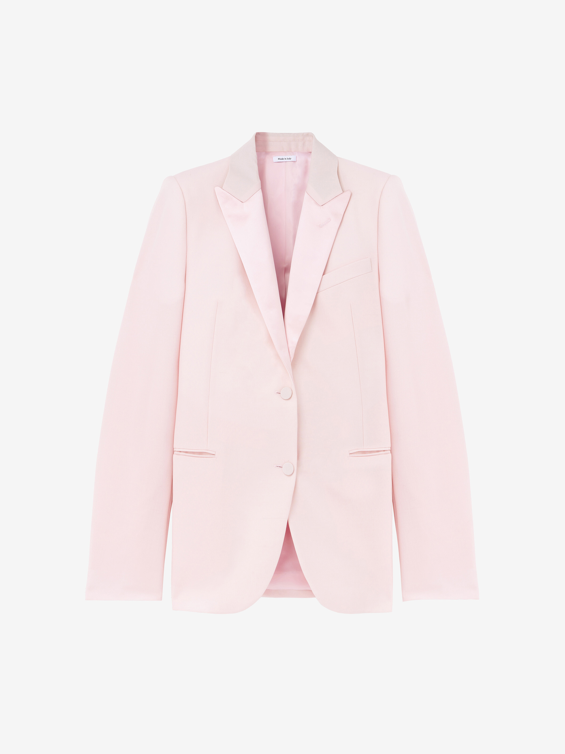 Giacca con revers in satin