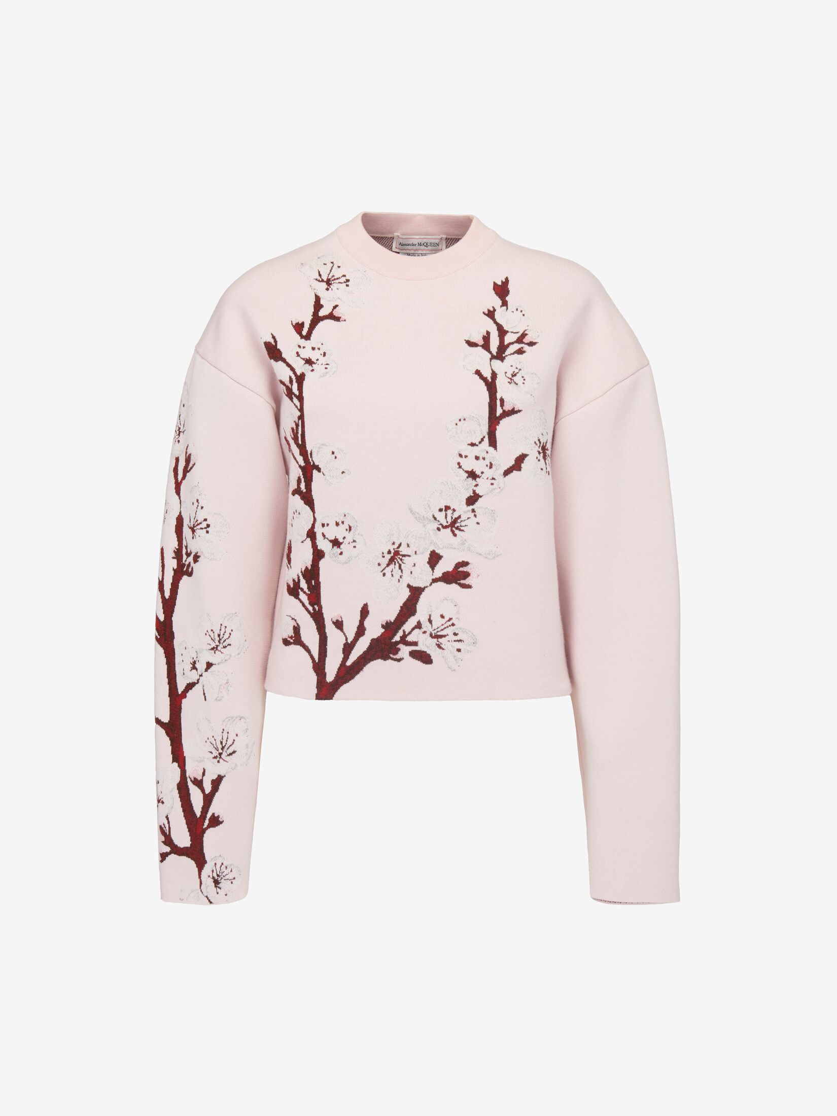 Pullover mit Kokon-Ärmeln und Blüte-Motiv