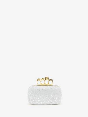 【定番】Alexander McQUEEN チェーンハンドル クラッチバッグ Women's チェーン付き ナックル クラッチ in ブラック | McQueen JP