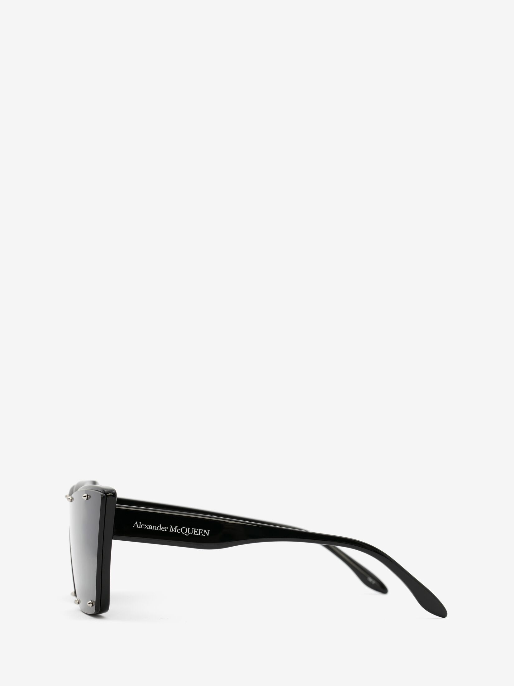 Studs Structure cat-eye sunglasses in Black | Alexander McQueen US