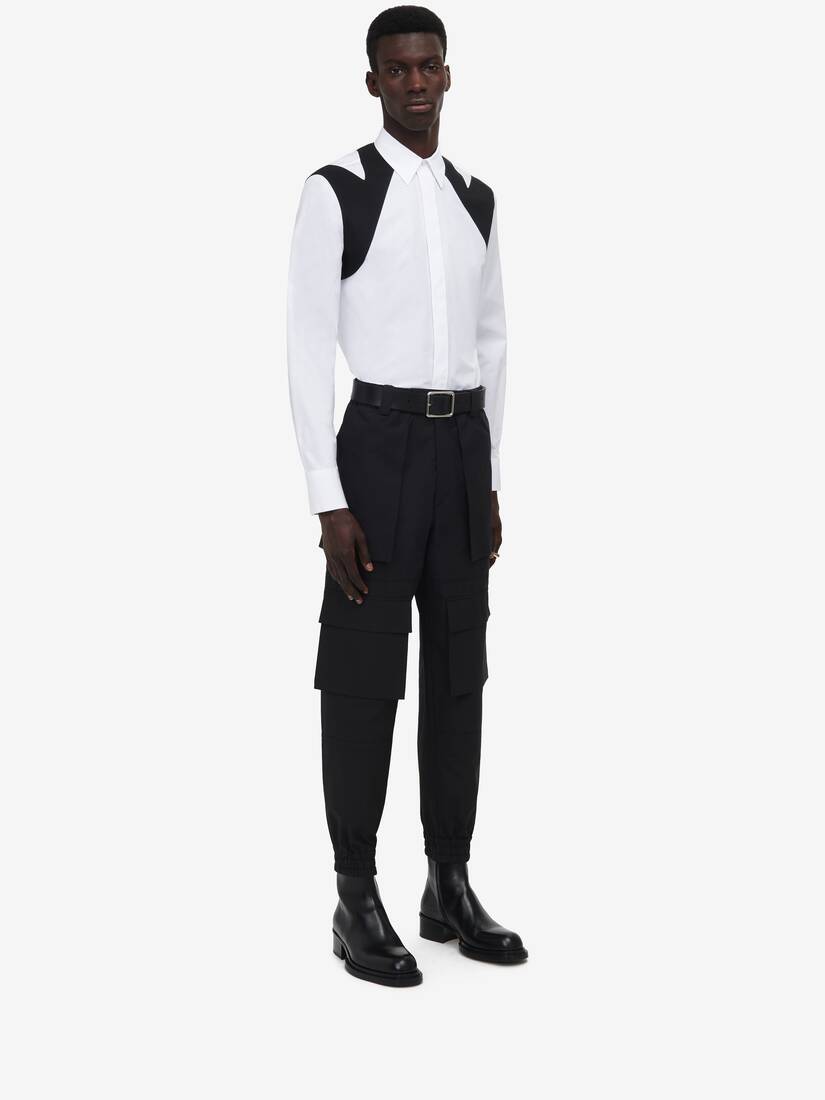 Cut-Out Harness Shirt