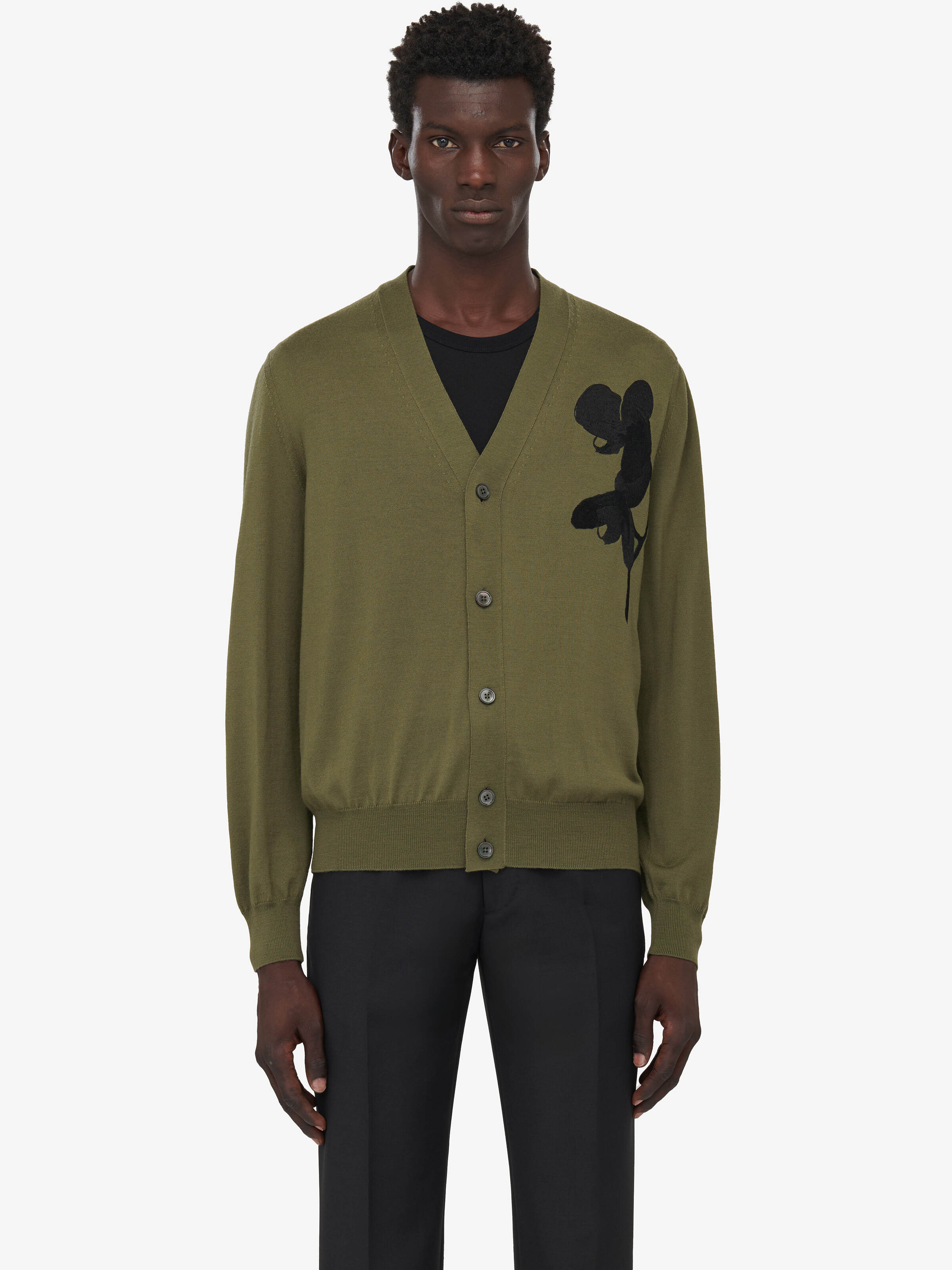 オーキッド カーディガン | グリーン | Alexander McQueen JP