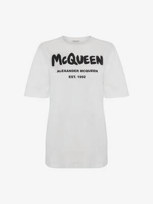맥퀸 그래피티 티셔츠