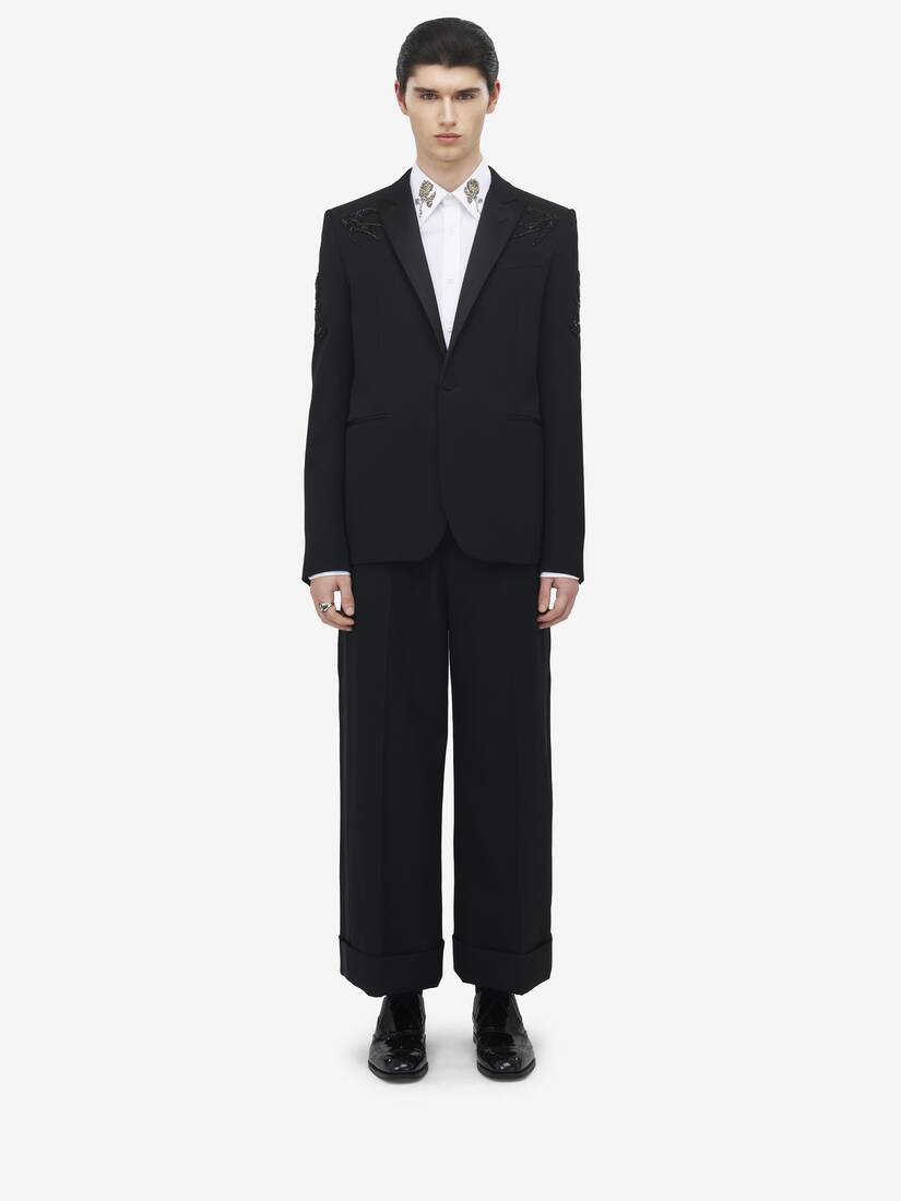 Sailor Tattoo Embroidery Tuxedo Jacket