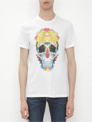 Mirrored Ink Skull T-Shirt