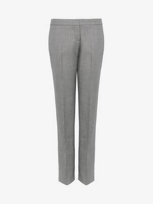 Low-waisted Long Cigarette Trousers