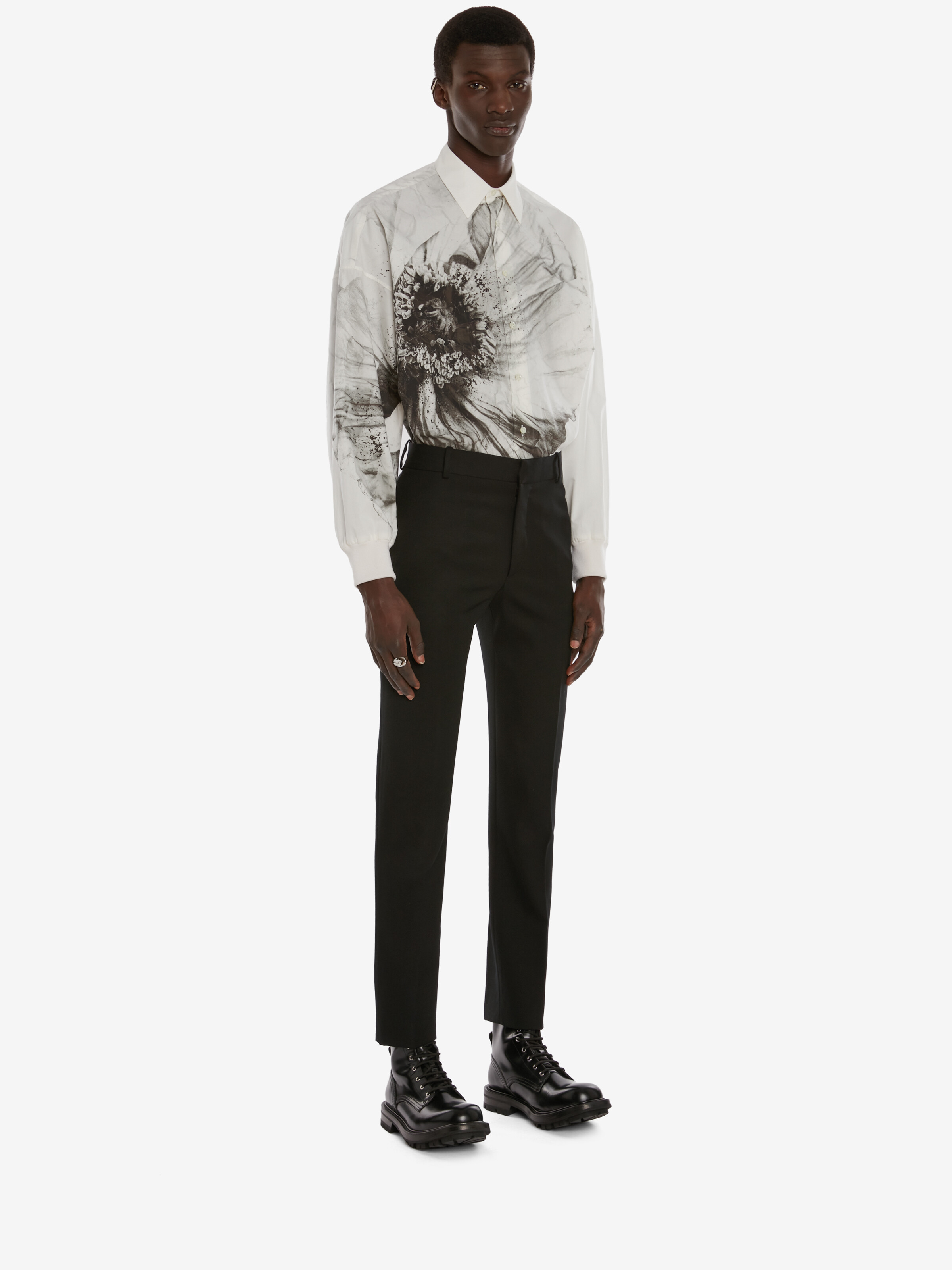 Flower Print Harness Shirt