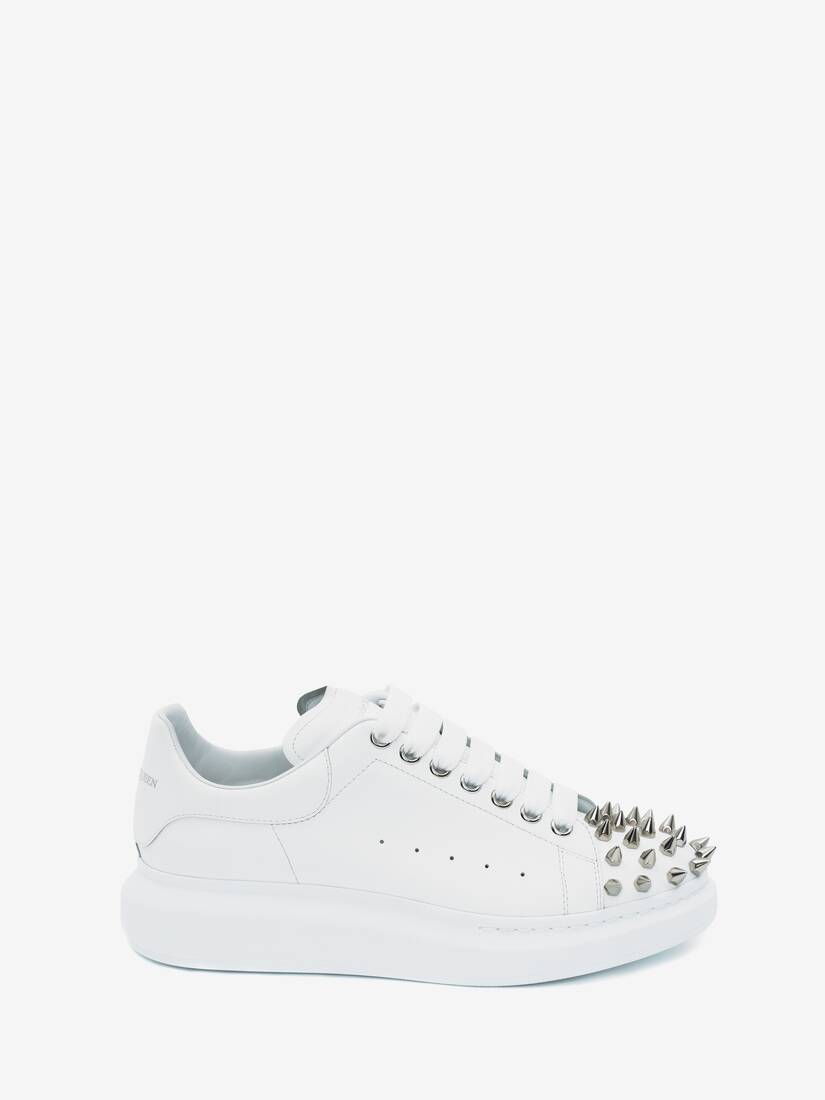 alexander mcqueen white & silver oversized sneakers