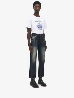 ダーテッド デニム ジーンズ | ブルー | Alexander McQueen JP