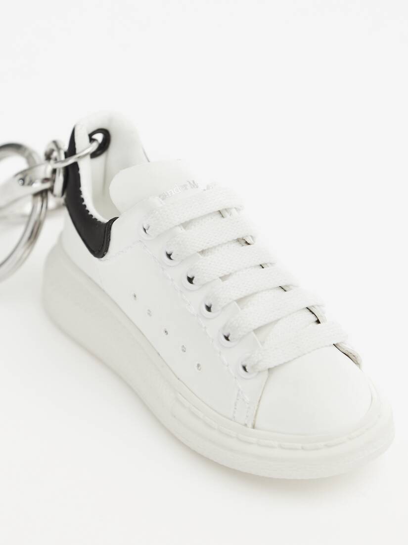 Men's Oversized Sneaker Key Chain in White/black