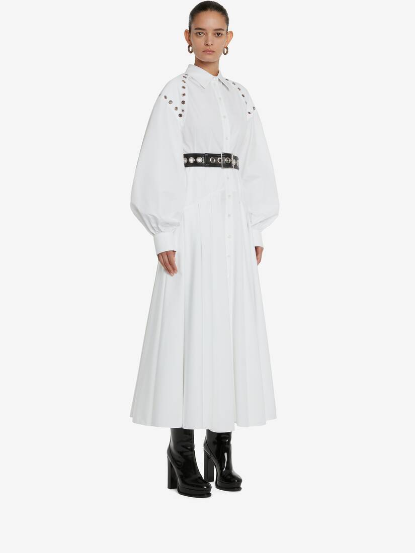 Robe Chemise Avec Harnais À Œillets