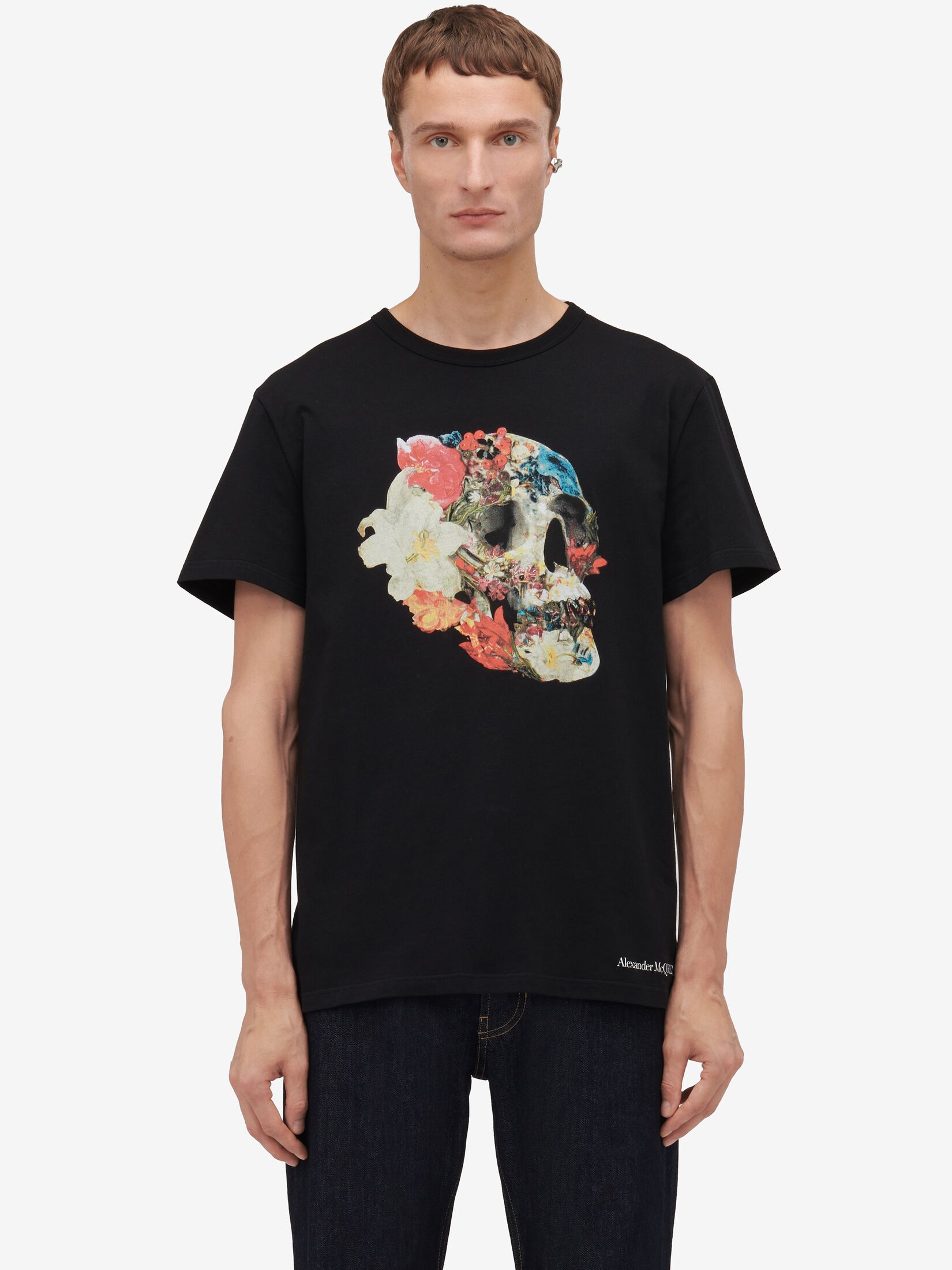T-shirt Floral Skull