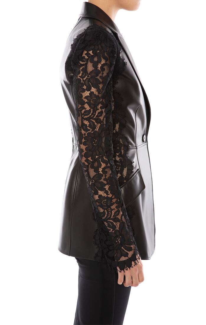 leather and lace jacket