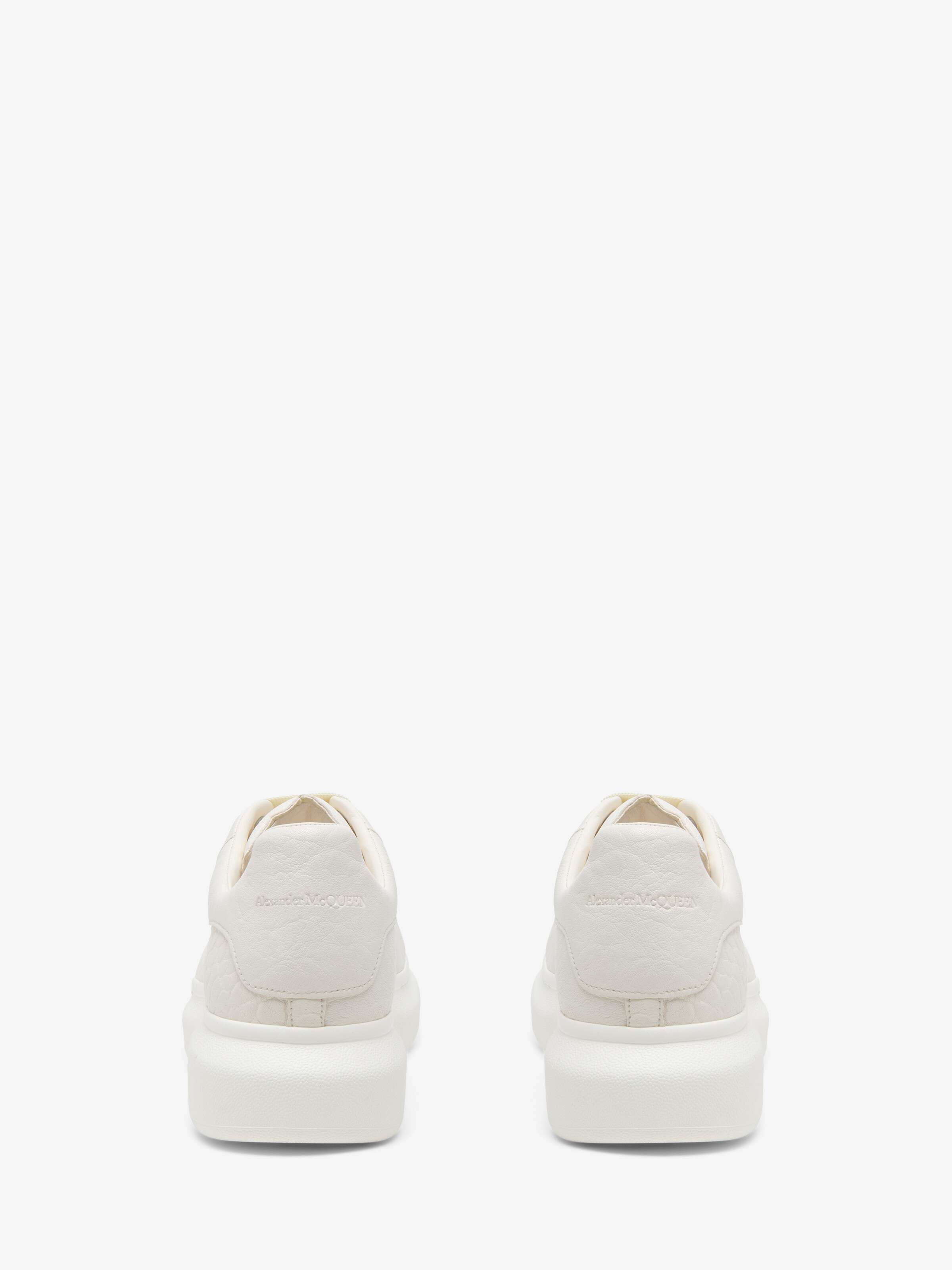 Men's Oversized Sneaker in Off White in Shearling | Alexander McQueen - image 3